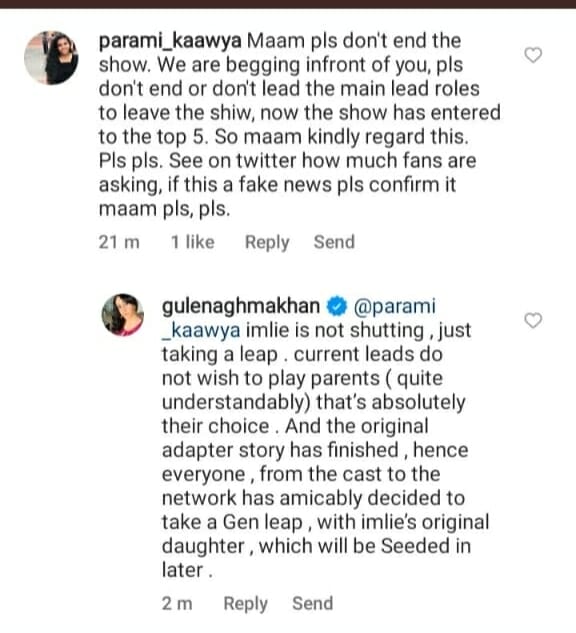 Imlie to have a generation leap, Sumbul and Fahmaan refuse to play parents on screen &#8211; Gul Khan.