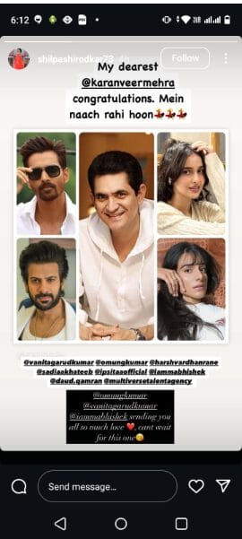 Karan Veer Mehra’s Bollywood Leap Helmed By Omung Kumar Draws Applause from Shilpa Shirodkar, Chum Darang, Milap Zaveri and more