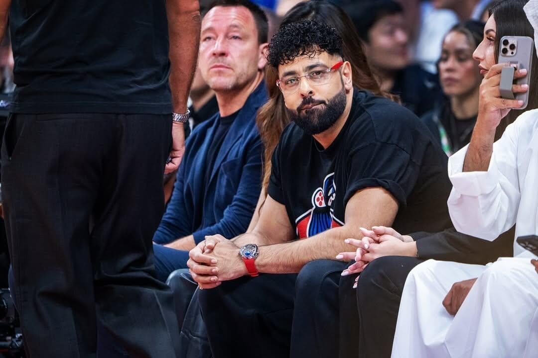 Badshah, Sonakshi Sinha and Zaheer Iqbal Courtside at NBA Abu Dhabi Games 2025