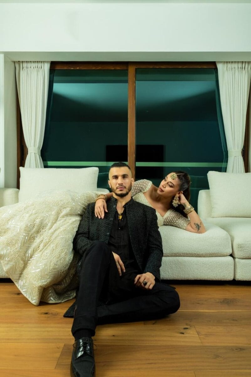 Diwali’s Best Dressed: Krishna Shroff Steals the Show in Ethereal Ivory Lehenga Alongside Partner Abdul Azim Badakhshi’s Dapper Black Sherwani