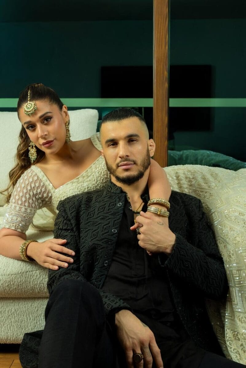 Diwali’s Best Dressed: Krishna Shroff Steals the Show in Ethereal Ivory Lehenga Alongside Partner Abdul Azim Badakhshi’s Dapper Black Sherwani